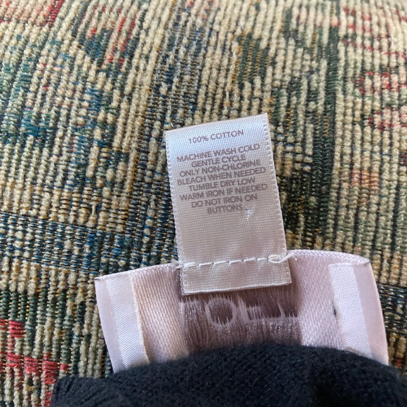 Loft Black Cardigan, Size L - Picture 6 of 9